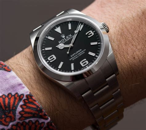 rolex explorer 1 wirst|rolex 39mm review.